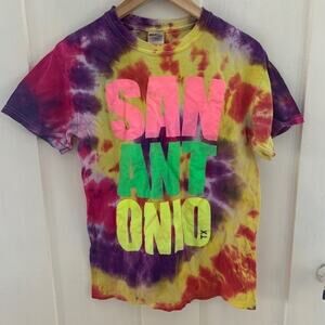 San Antonio tie dye souvenir tee! Sz S